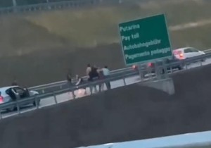 Tuča na novom autoputu u Crnoj Gori