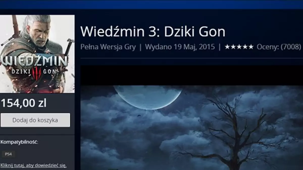 Wiedźmin 3: Dziki Gon na PlayStation 4 tanieje