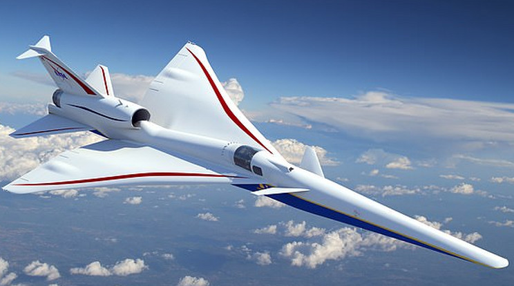Az X–59-es várhatóan két év múlva már felemelkedhet, így néz ki a tervrajzokon /Fotó: NASA