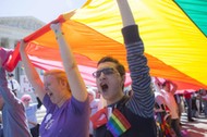 USA homoseksualiści tęcza protest