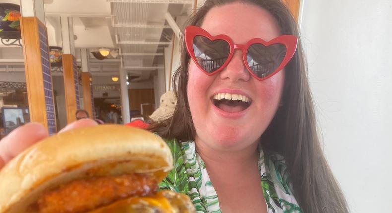 I ate around 10 burgers during my four-day Carnival cruise.Megan duBois