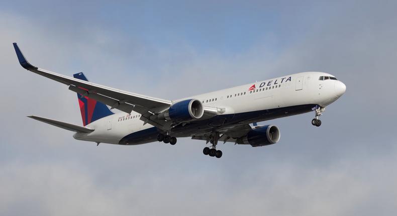Delta 767-300.Angel DiBilio/Shutterstock
