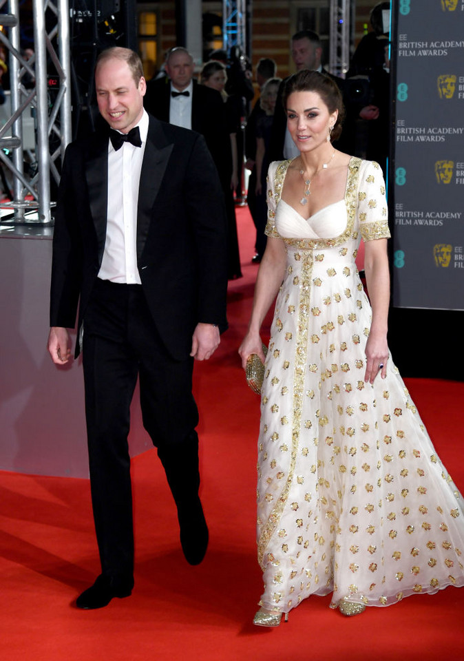 Kate Middleton i książę William podczas gali BAFTA 2020