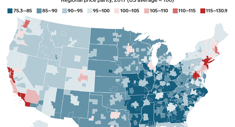 regional price parities map