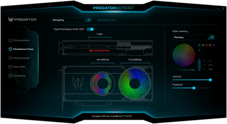 Predator BiFrost – sterowanie oświetleniem RGB Pulsar