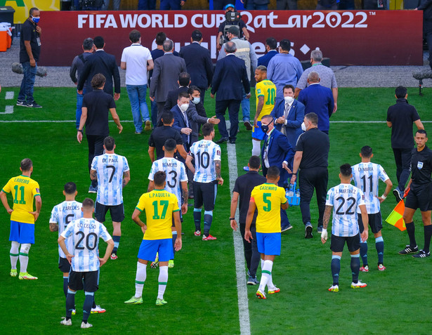 Piłkarze Brazylii i Argentyny