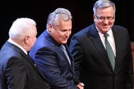 Walesa, Komorowski, Kwasniewski na gali Pracodawcow Pomorza