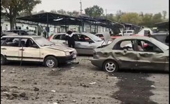 Masakra cywilów, jest wiele ofiar. Rosjanie zaatakowali konwój samochodów