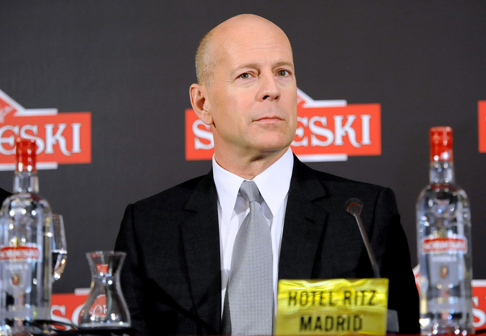 Bruce Willis promuje wódkę Sobieski w Madrycie