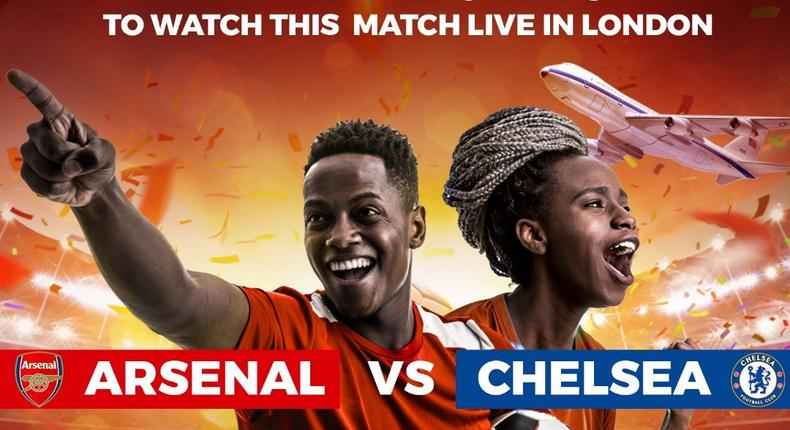 Win the trip of a lifetime and watch the Gunners take on the Blues in London!