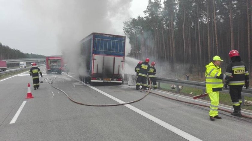 Pożar na A2