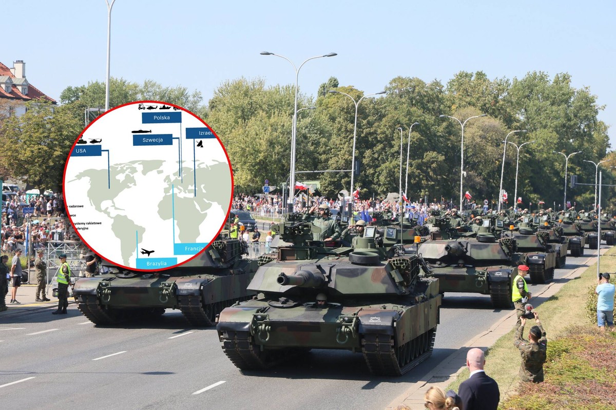 Cały świat zbroi Polskę. To kupujemy w poszczególnych krajach [MAPA]