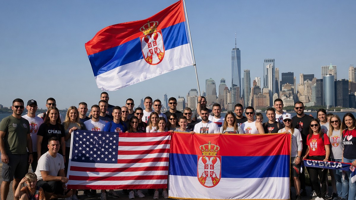 Srbi u Americi - ilustracija