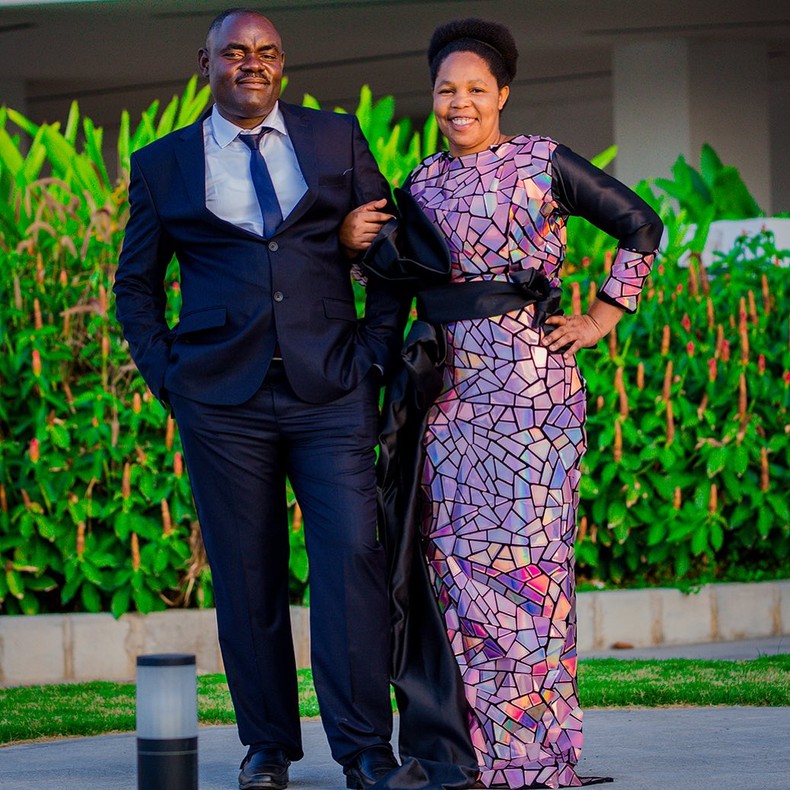 Zabron Victoria with her husband Godfrey