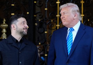 Volodmir Zelenski i Donald Tramp u Palm Biču 28. decembra