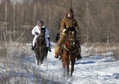 RUSSIA PRIME MINISTER PUTIN HORSE RIDING