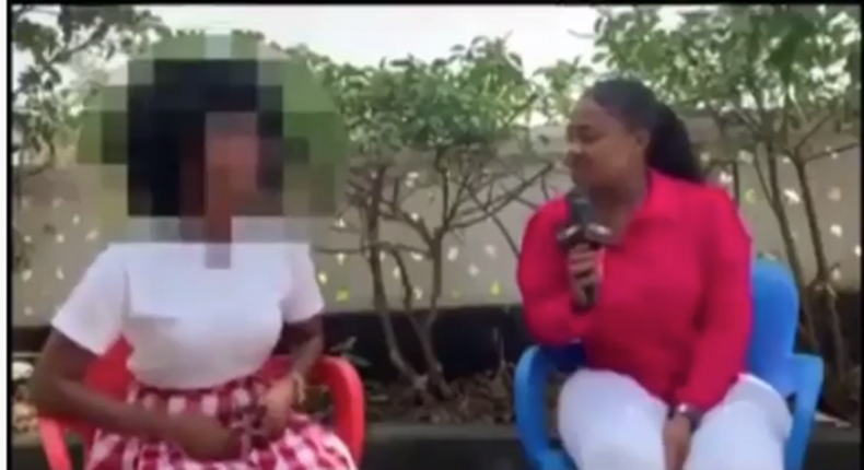 27-year-old Ghanaian lady accuses father of breaking her virginity and those of her three sisters(video)