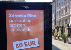 Bilbord u Sloveniji, bahati vozači