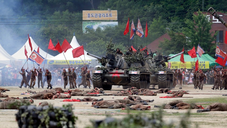 Koreańska wojna 1950-1953. Inscenizacja bitwy pod Chuncheon