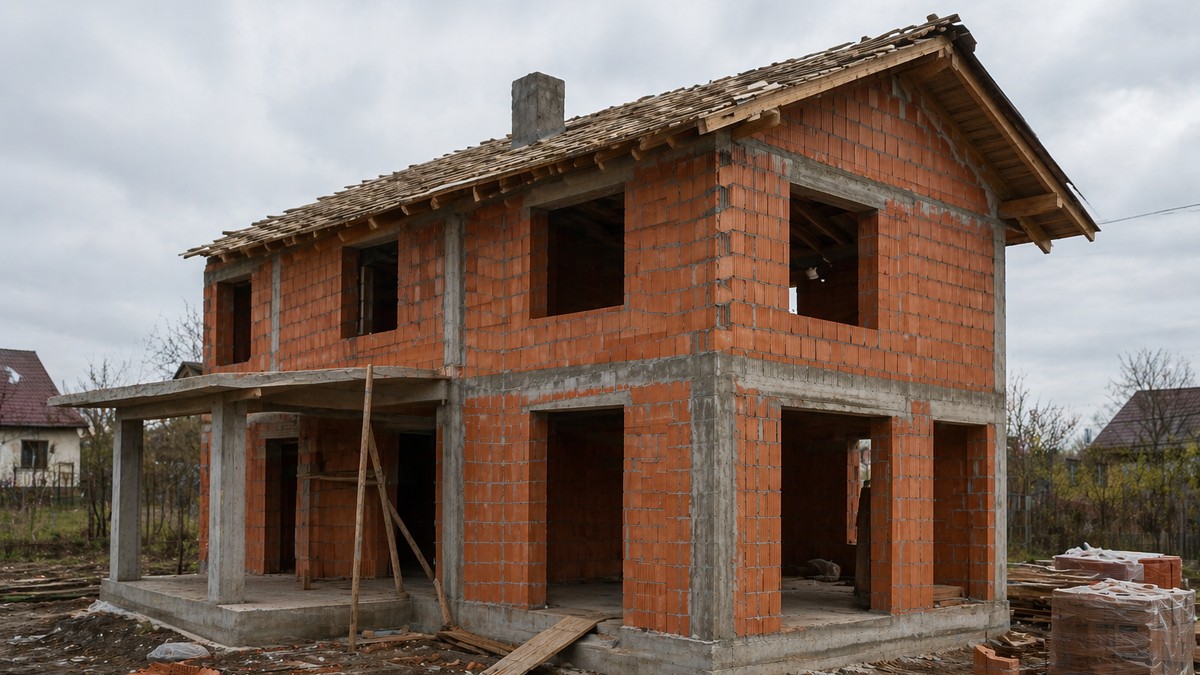 Izgradnja kuće - ilustracija