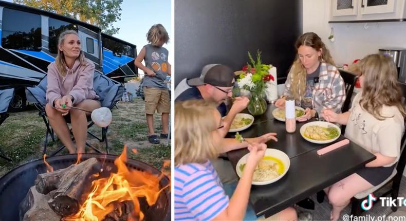 Jessica and Dub McCorkle have been living in an RV full-time for two and a half years.@family.of.nomads via TikTok.