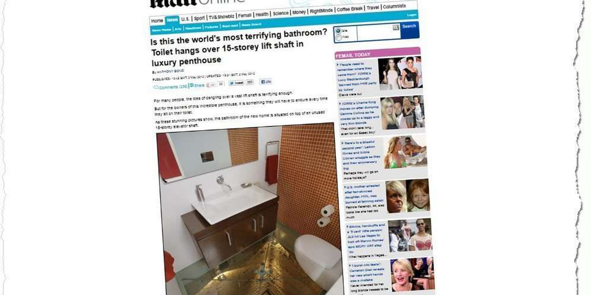 Oto najbardziej przerażająca toaleta na świecie! FOTO