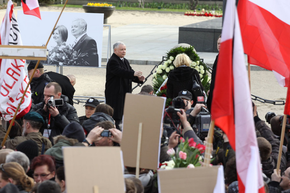 Jarosław Kaczyński przed Pałacem Prezydenckim, fot. Iza Procyk-Lewandowska