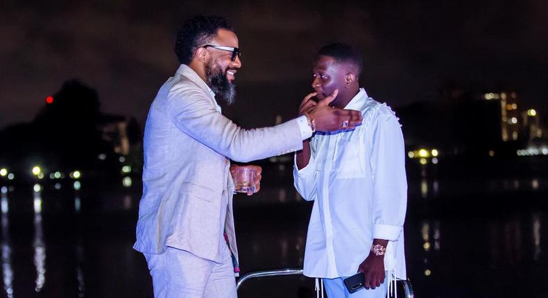Lagos big boys Amandianeze Odenigbo and Sumbo Winfunke [Instagram/Armani4Real]