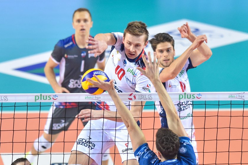 Siatkowka. PlusLiga. Stocznia Szczecin - ZAKSA Kedzierzyn-Kozle. 17.10.2018