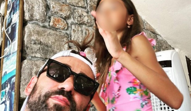 Marko Jarić sa ćerkom