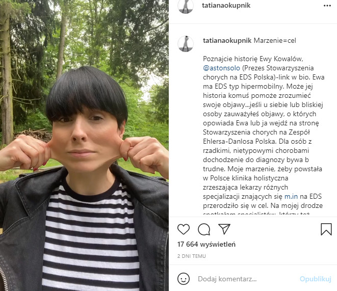 Tatiana Okupnik na Instagramie