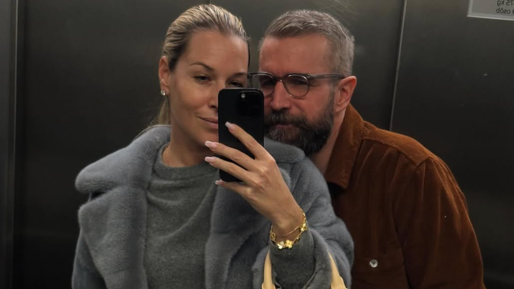 Dominika Cibulková na snímke so svojím manželom Michalom