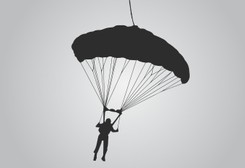 Skoczyli ze spadochronem z 20. piętra bloku w Warszawie [WIDEO]