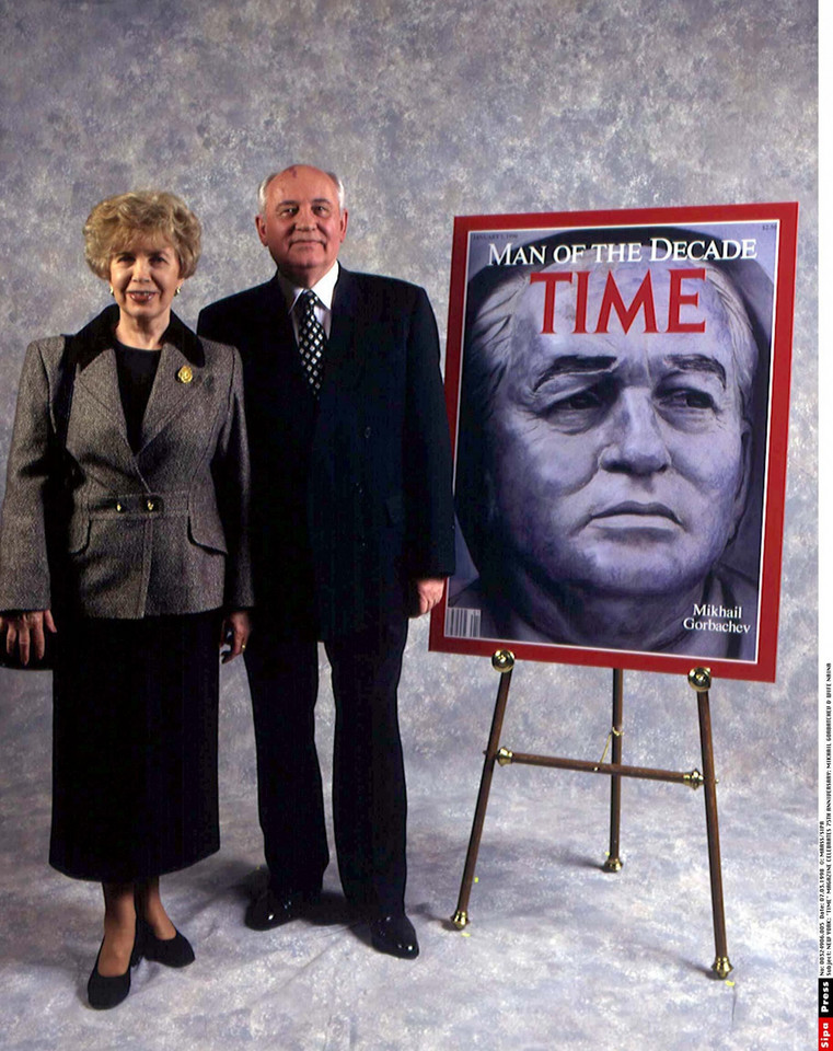 Michaił Gorbaczow z żoną Raisą Gorbaczow