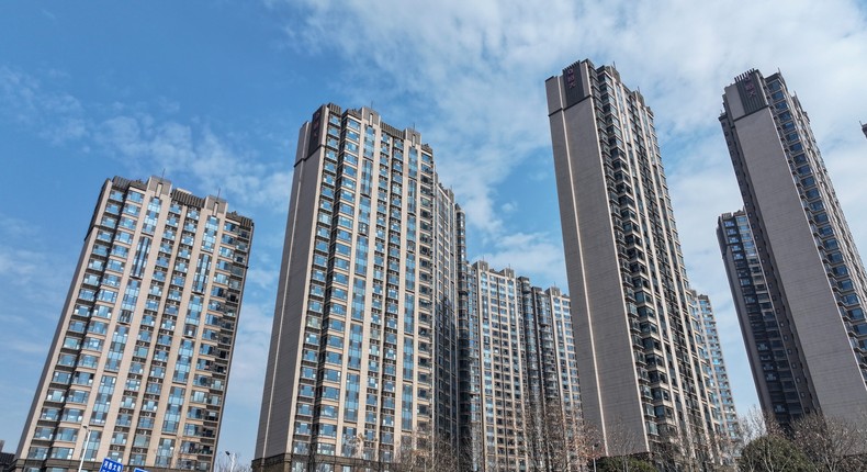 A residential area in Nanjing, East China's Jiangsu province, on January 29, 2024.Costfoto/NurPhoto/Getty Images