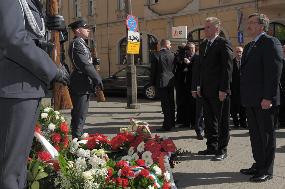 POZNAŃ WIZYTA PREZYDENTA WĘGIER KOMOROWSKI