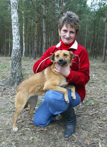 Pani Grażyna i dzielna suczka Lora