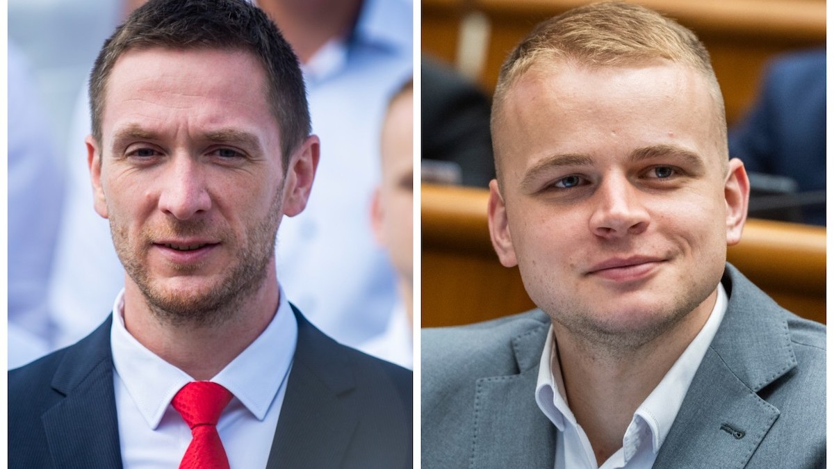 Milan Uhrík a Milan Mazurek