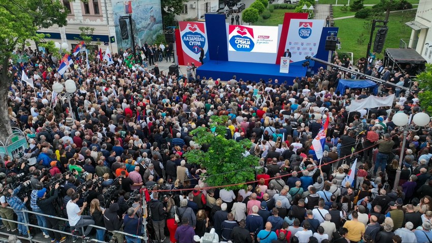 Miting koalicije "Aleksandar Vučić — Beograd sutra"