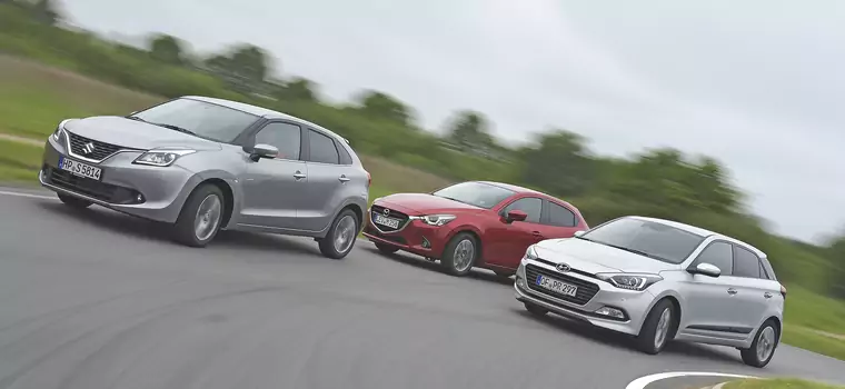 Małe jest wielkie - nowe Suzuki Baleno spotyka Mazdę 2 i Hyundaia i20