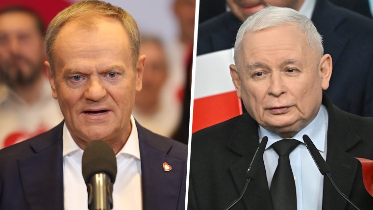 Donald Tusk i Jarosław Kaczyński 