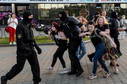 Starcia protestujących z białoruską milicją