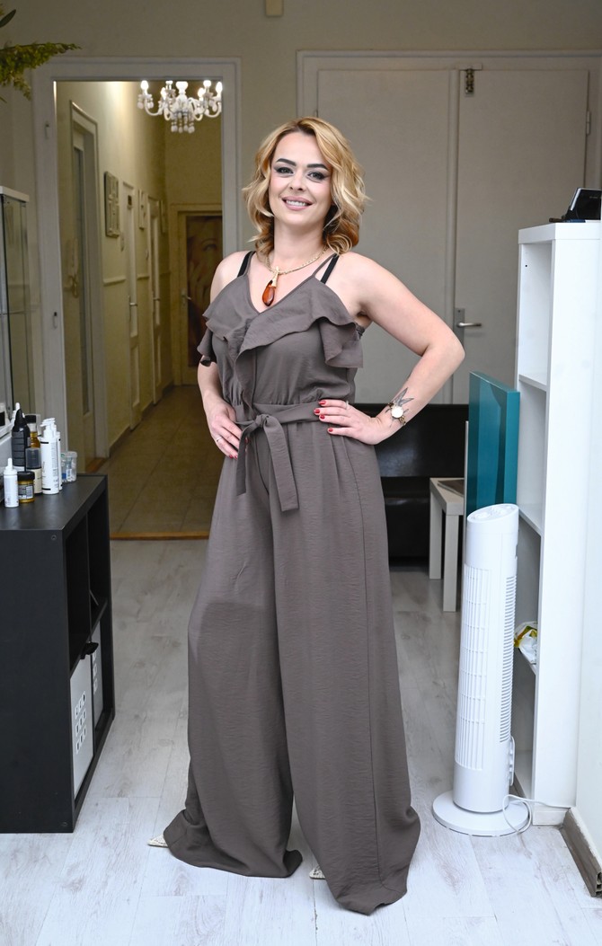 Kombinezon, ogrlica, sandale, „PS Fashion“
