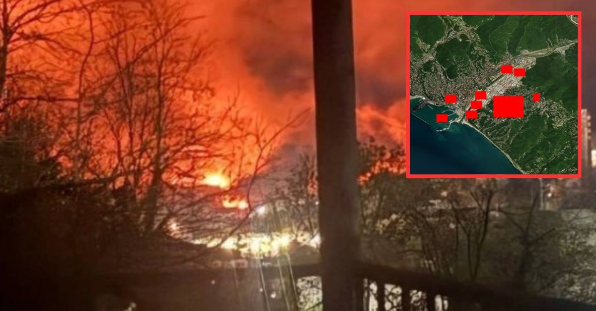 Rój dronów uderzył piąty raz. Ogromna rafineria Putina w ogniu