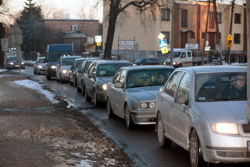 W okolicy są straszne korki