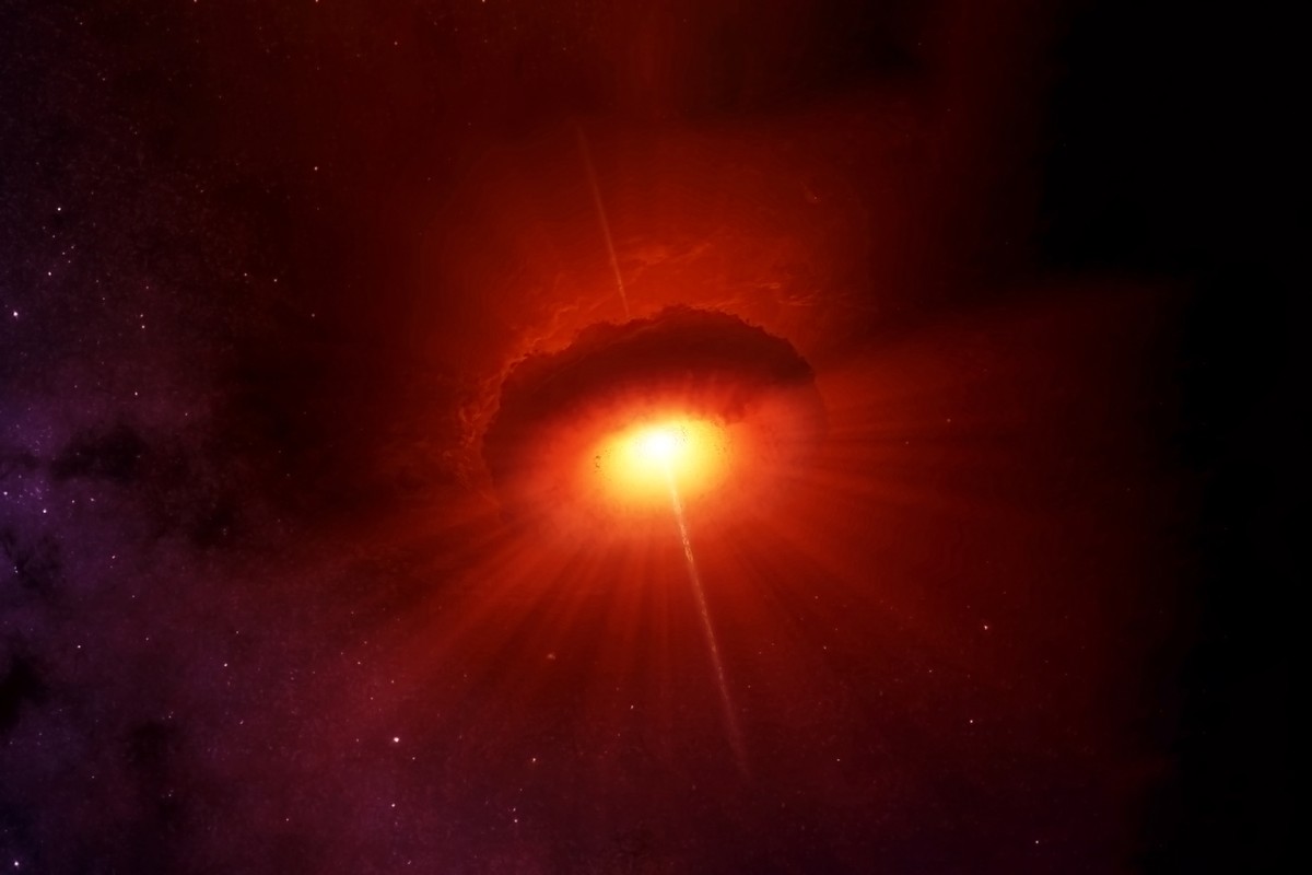 The,Birth,Of,A,New,Star.,Elements,Of,This,Image