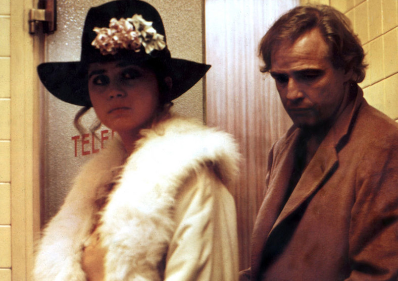 Maria Schneider i Marlon Brando w "Ostatnim tangu w Paryżu"