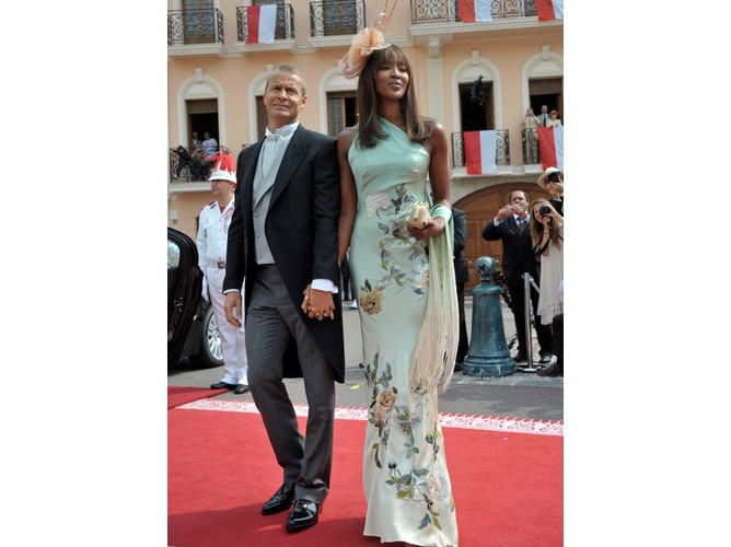 Modelka Naomi Campbell z partnerem Vladimirem Doroninem