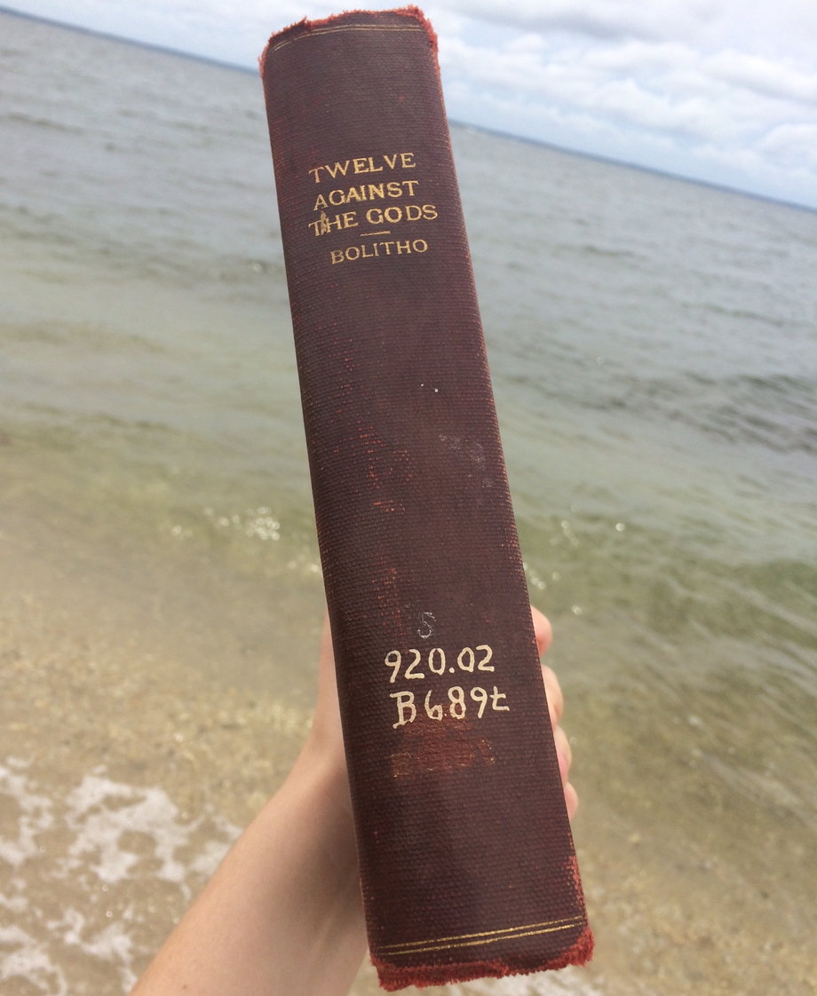 "Twelve Against the Gods" was my beach read.