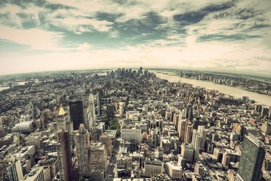 Pożar budynku w centrum Nowego Jorku. NAGRANIE